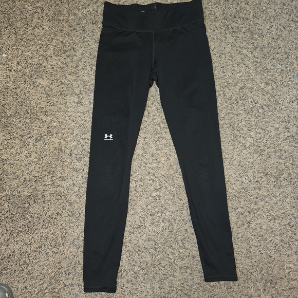 Under Armour Other - Under Armour Youth S Compression Leggings – Black Logo Waistband